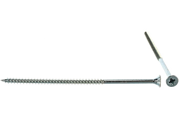 Универсальные шурупы для дерева, ДСП, ДВП, Зубр оцинкованные, PZ, 5,0x120мм, ТФ7, 8 штук 4-300377-50-120