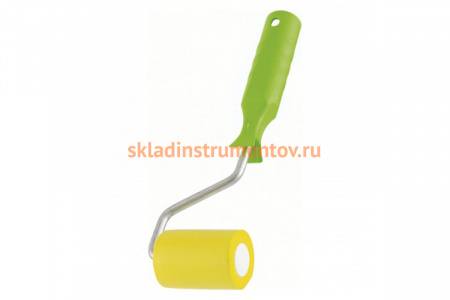 Прижимной резиновый валик с ручкой, 50 мм, D ручки - 6 мм СИБРТЕХ 81032