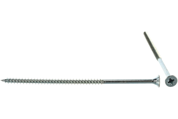 Универсальные шурупы для дерева, ДСП, ДВП, Зубр оцинкованные, PZ, 5,0x120мм, ТФ7, 8 штук 4-300377-50-120