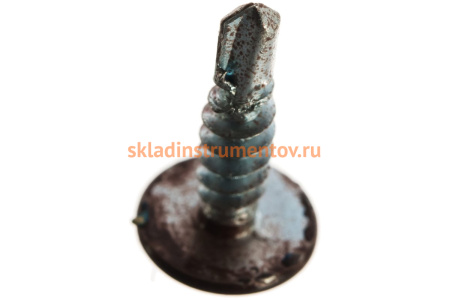 Саморезы с прессшайбой и сверлом по листовому металлу до 2мм Зубр RAL-8017 PH2 4,2х16мм 500шт 300211-42-016-8017