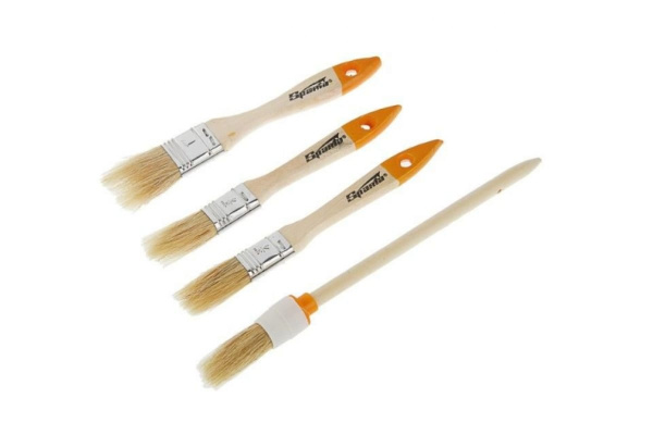 Набор плоских и круглых кистей 4 шт. SPARTA 841135