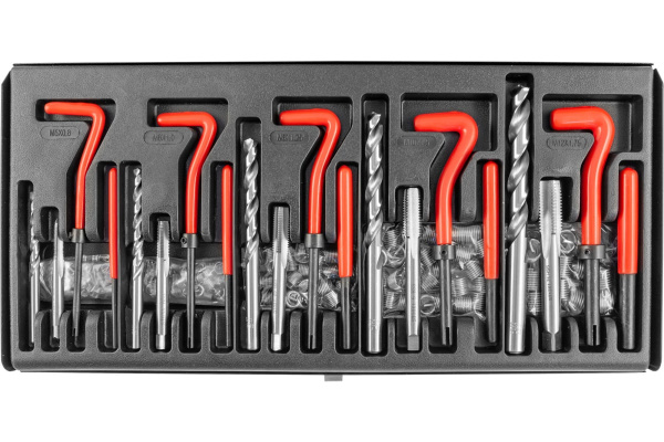 Набор для восстановления резьбы Thorvik M5-M12, 131 предмет TRIS131 53171