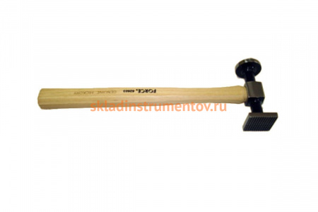 Рихтовочный молоток с круглой плоской и квадратной головкой с насечкой FORCE 62603