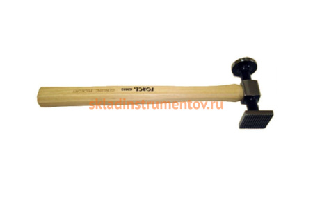 Рихтовочный молоток с круглой плоской и квадратной головкой с насечкой FORCE 62603