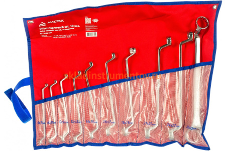 Набор накидных ключей 6-32мм 10шт МАСТАК 0231-10P