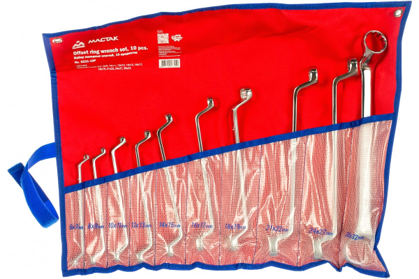 Набор накидных ключей 6-32мм 10шт МАСТАК 0231-10P