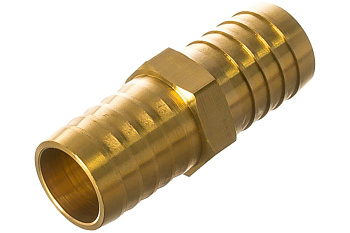 Адаптер соединитель шлангов ёлочка (19 - 19 мм; латунь) QUATTRO ELEMENTI 771-947