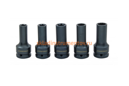 Набор торцевых головок для болтов ГБЦ MAN (3/4"DR E18/E20/E24, 17/19 мм 12-гр) Jonnesway AN040264 49636