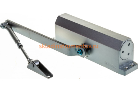 Дверной доводчик для дверей массой до 100 кг STAYER цвет серебро 37915-100