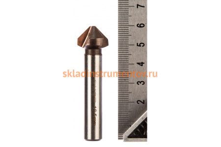 Зенкер конусный с кобальтовым покрытием (16.5х60 мм; М8) по металлу для дрелей Зубр 29732-8