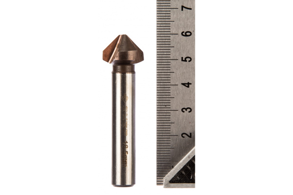 Зенкер конусный с кобальтовым покрытием (16.5х60 мм; М8) по металлу для дрелей Зубр 29732-8