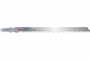 Пилка по дереву HC 34 D (5 шт; 132х7.8х1.68 мм; 105 мм; 6.35 TPI; HCS/CV) WILPU 218200005