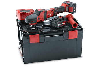 Аккумуляторная ротационная полировальная машинка FLEX PE 150 18.0-EC/5.0 Set 447153
