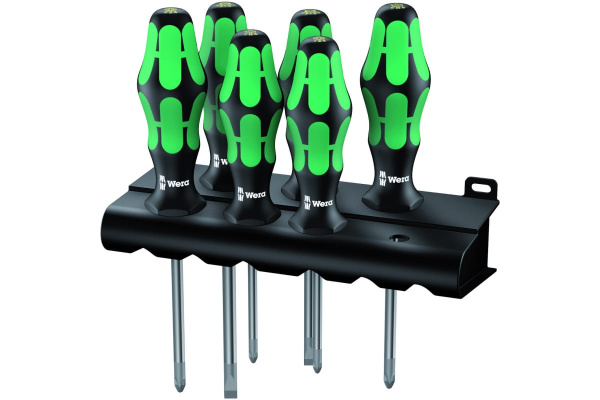 Набор отверток Wera, Kraftform Plus Lasertip с подставкой, 6 предметов, WE-105622