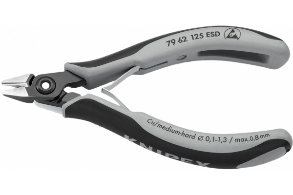 Прецизионные антистатические бокорезы Knipex для электроники ESD 125 мм KN-7962125ESD