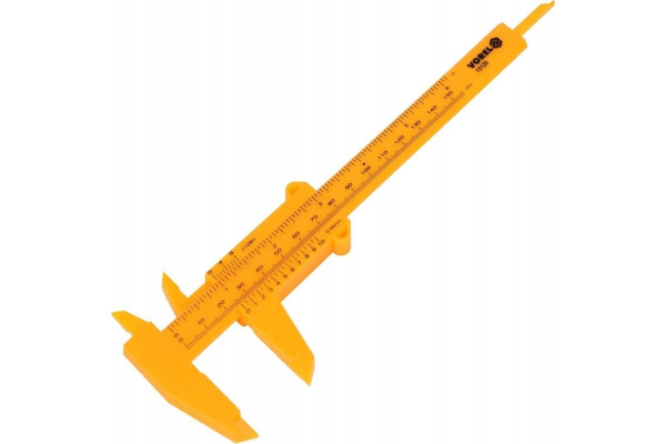 Штангенциркуль VOREL 150мм, пластиковый 15120
