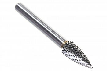 Борфреза твердосплавная гиперболическая с точечным торцом с двойной насечкой (8х20 мм; хвостовик 6 мм) ПНЕВМО-ТРЕЙД G0820-M06