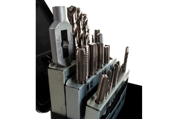 Набор ручных метчиков со сверлами D.BOR HSS-G DIN 352, 29 шт 19G1029208D