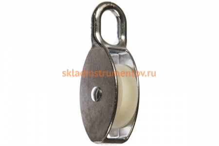 Блок одинарный с пластиковым роликом (2 шт; 12х50 мм; ТФ5) Зубр 4-304585-50