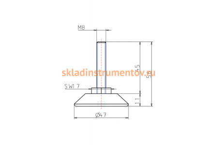 Опора KIPP K0675.4708X040