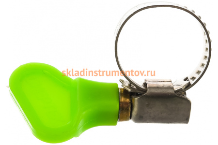 Металлические хомуты СИБРТЕХ, элемент крепления с формой ключа, 12-20мм, 2 шт 47649