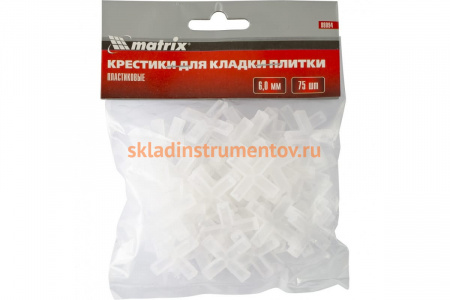 Крестики (75 шт; 6 мм) для кладки плитки MATRIX 88094