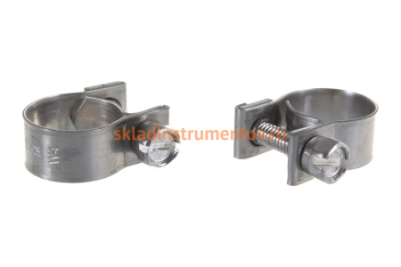 Металлические хомуты СИБРТЕХ, MINI 12-14мм, ширина 9мм, винтовой, W4, 2шт 475043