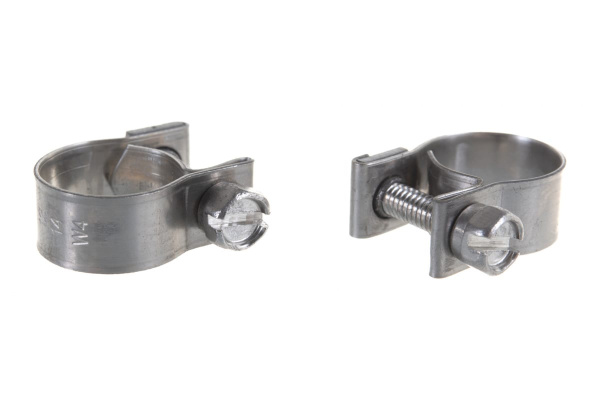Металлические хомуты СИБРТЕХ, MINI 12-14мм, ширина 9мм, винтовой, W4, 2шт 475043