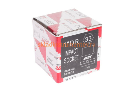 Головка торцевая 1” 33 ударная L=62мм JTC 845833