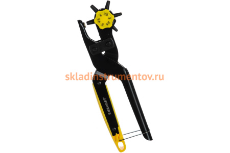 Револьверный дырокол для кожи STAYER PROFESSIONAL усиленный, 6-в-1, 2-4,5мм 22943_z01