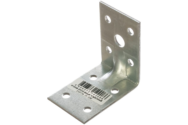 Крепежный угол Зубр МАСТЕР усиленный 35х50х50мм, 1шт 310116-35-050