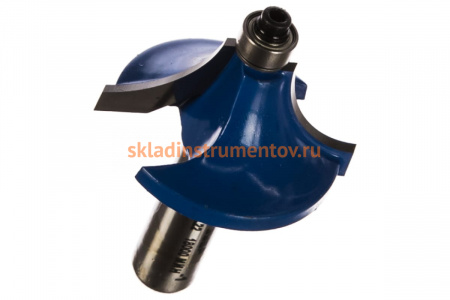 Фреза кромочная калевочная №1 ПРОФЕССИОНАЛ (44.5х21.5х65.7 мм; R15.9 мм; хвостовик 12 мм; ВК6) Зубр 28700-44.5