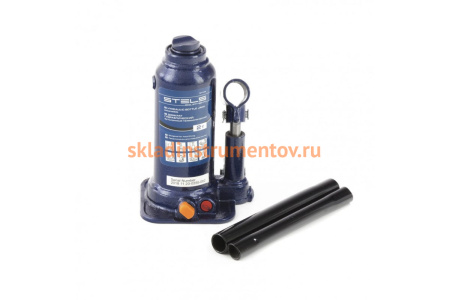 Гидравлический бутылочный телескопический домкрат 2 т, подъем 170-380 мм STELS 51144