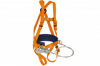 Удерживающая система с наплечными и набедренными лямками и стропом из металлического троса в ПВХ оболочке ПРОГРЕСС СЕФЕТИ УС 2 БЖ
