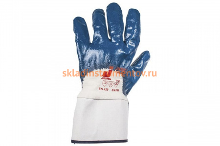 Защитные перчатки с нитриловым покрытием JetaSafety JN067/L