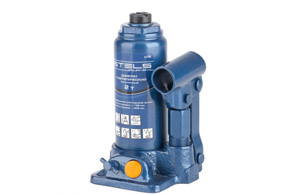 Гидравлический бутылочный домкрат 2 т STELS 51100