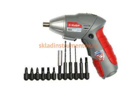 Аккумуляторная отвертка ЗУБР ЗО-4.8