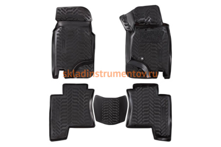 Ковры в салон Airline 3D с подпятником для Pajero II 5D 91- RHD 5 шт. ACM-PS-78