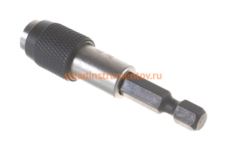 Держатель вставок бит 1/4", фиксатор, для шуруповерта KING TONY 752-60