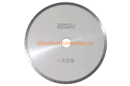 Диск алмазный сплошная кромка M/L по мрамору 200D-1.6T-7.5W-25.4/22.2 MESSER 01-25-200