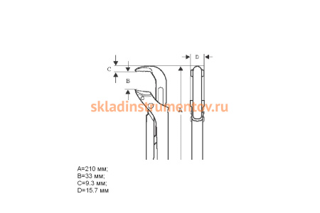 Газовый ключ Bahco 140