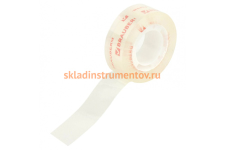 Клейкая лента BRAUBERG КРИСТАЛЬНАЯ 19 мм х 33 м, 2 шт. 227261