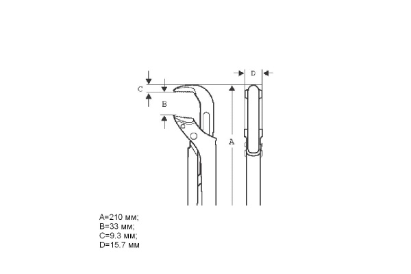 Газовый ключ Bahco 140