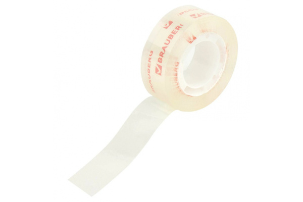 Клейкая лента BRAUBERG КРИСТАЛЬНАЯ 19 мм х 33 м, 2 шт. 227261