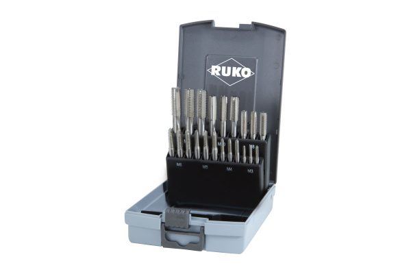 Набор метчиков Ruko М3-М12 мм HSSE-Co5 21пр 245001ERO