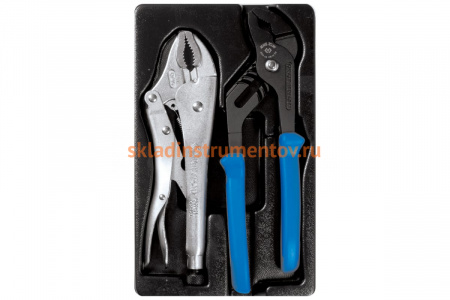 Ложемент для набора переставные клещи и зажим 9-40102GP, PVC KING TONY 84740220B