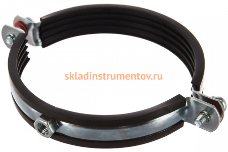 Трубный хомут с гайкой ЗУБР 4", 5штук, оцинкованный 37850-107-116