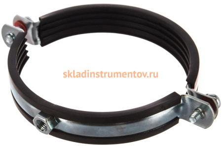 Трубный хомут с гайкой ЗУБР 4", 5штук, оцинкованный 37850-107-116