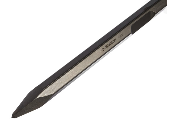 Зубило пикообразное ПРОФЕССИОНАЛ (400 мм; HEX 28.6) Зубр 29380-00-400