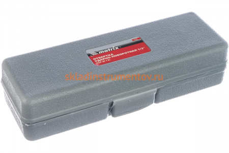 Ударно-поворотная отвертка с набором бит 1/2", 6 шт MATRIX 11575